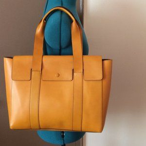 GAP - Leather Satchel Cognac - Large